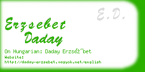 erzsebet daday business card